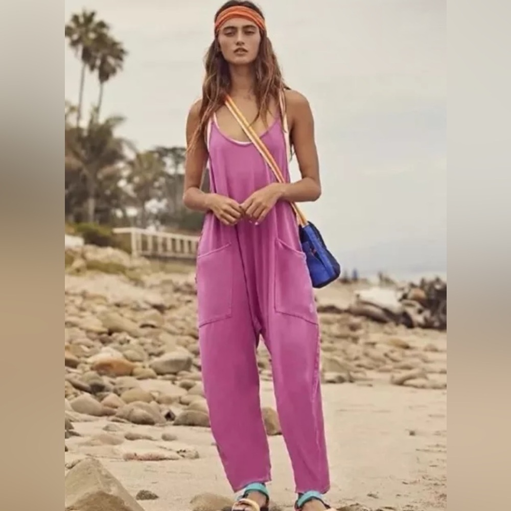 NWOT Free People Movement FP Hot Shot Body Romper SZ SM & LARGE Lilac color NWOT - Picture 2 of 9
